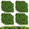 12 Pieces 33 Sq.Ft Faux Gardenia Wall Panels for Indoor Outdoor Privacy Fence Green Grass Backdrop